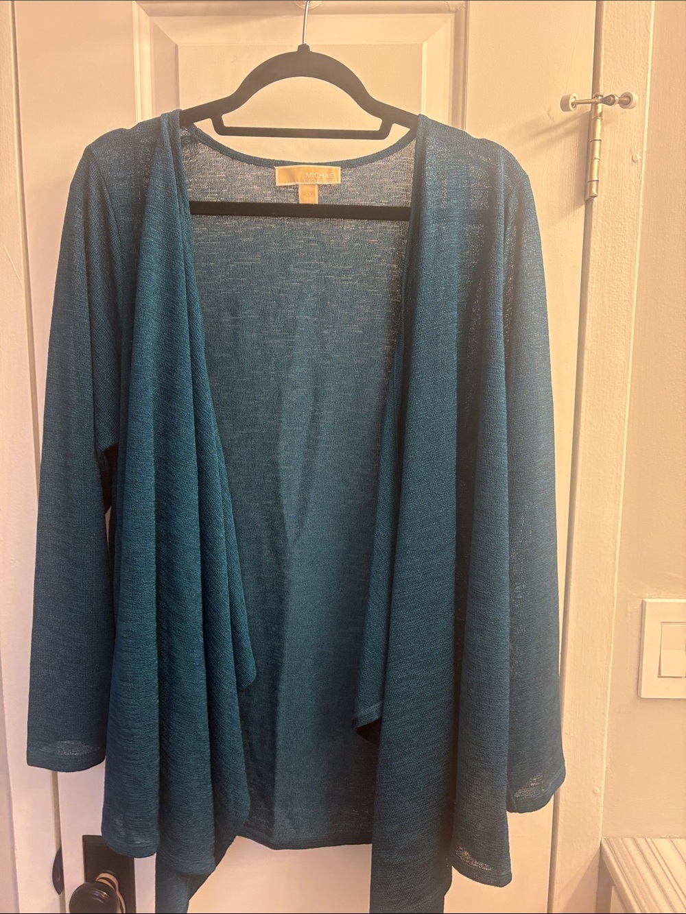 Michael Kors Lightweight Teal Open-Front Women's Cardigan